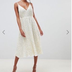 Cream colored ASOS dress